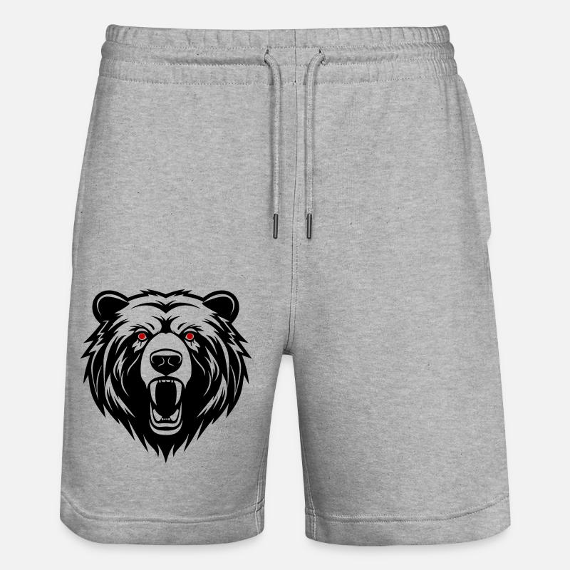 Tête d’ours - Short de jogging bio TRAINER Stanley/Stella unisexe - gris chiné
