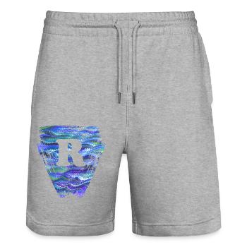 Triangle E 103 R - Short de jogging bio TRAINER Stanley/Stella unisexe - gris chiné - Devant - Nik (191cm) & Marisol (170cm)