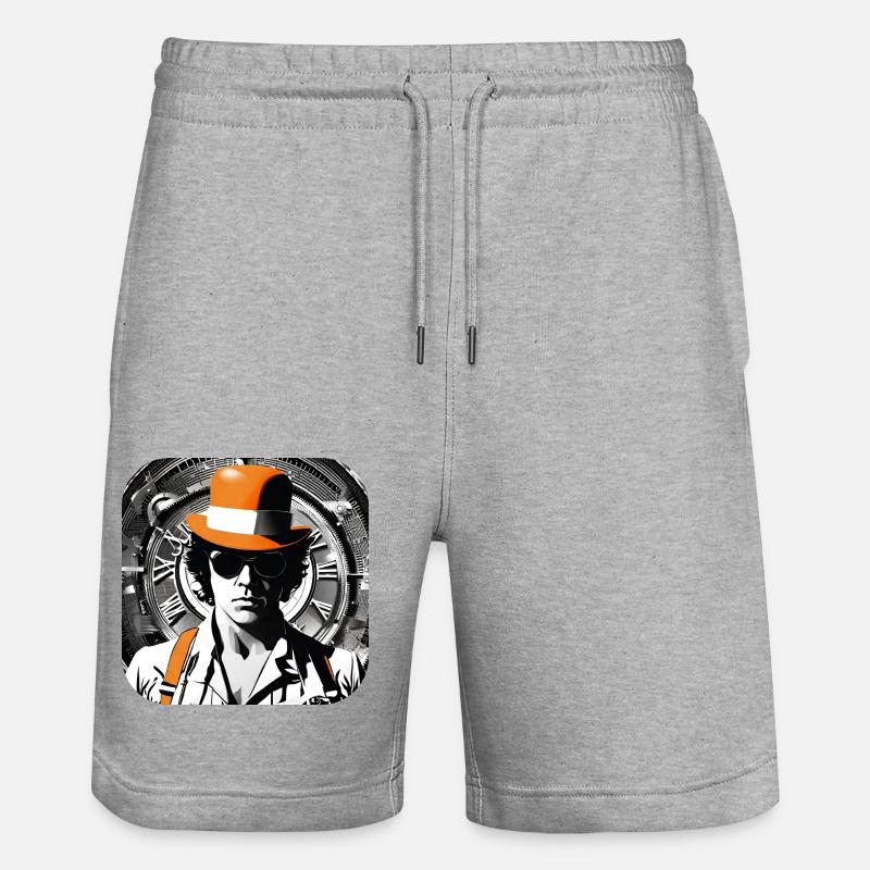 Cool Steampunk Design - Short de jogging bio TRAINER Stanley/Stella unisexe - gris chiné