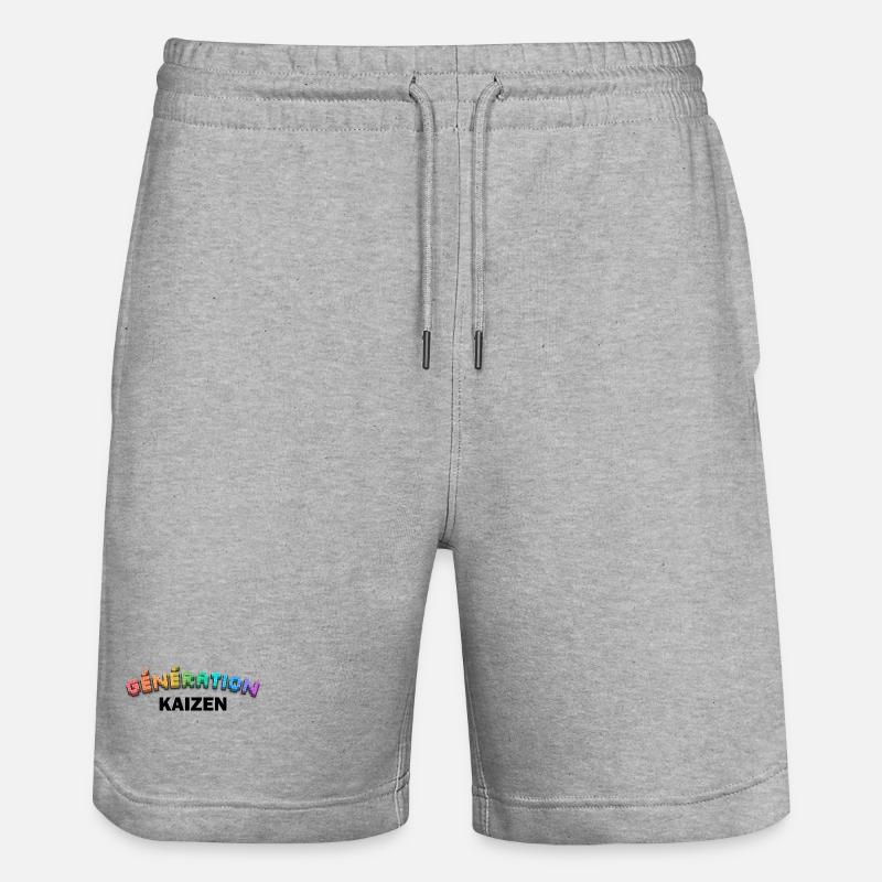 GENERATION KAIZEN SCHWARZ - Stanley/Stella Unisex Bio Joggingshorts Trainer  - Grau meliert