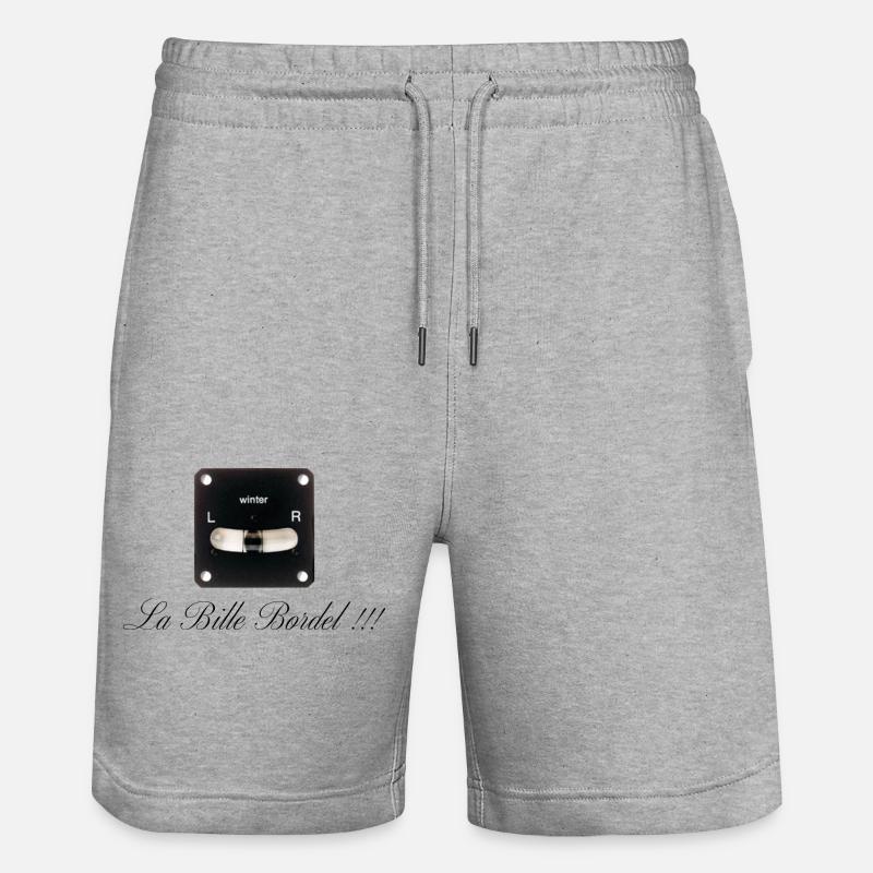 La bille bordel BAS - Short de jogging bio TRAINER Stanley/Stella unisexe - gris chiné