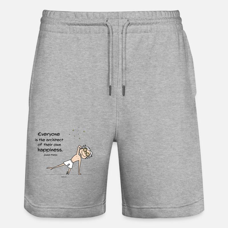 Architecte du bonheur - Short de jogging bio TRAINER Stanley/Stella unisexe - gris chiné