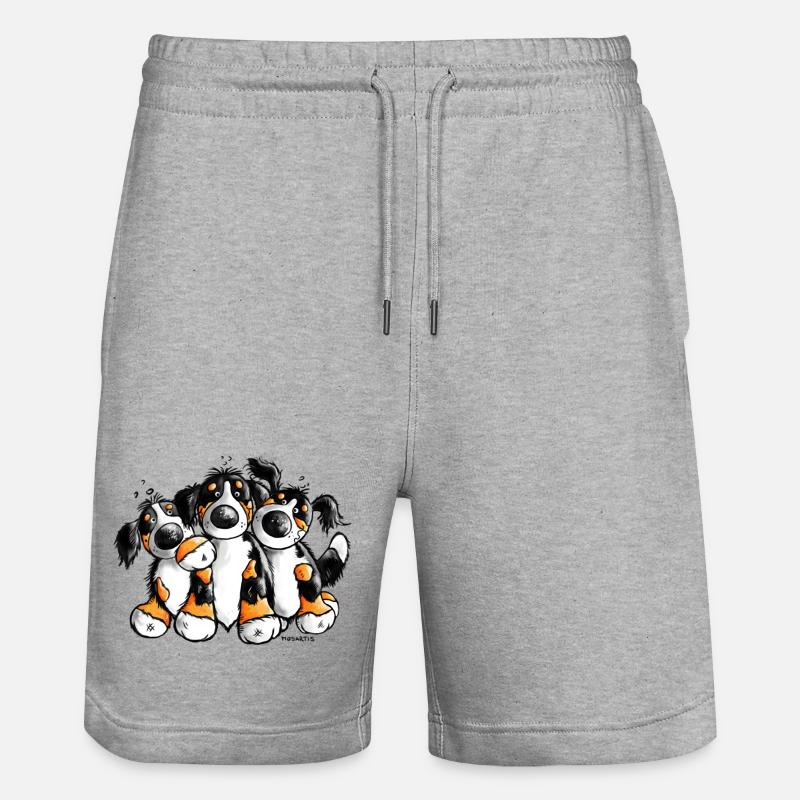 Bouvier Bernois - Chiens - Short de jogging bio TRAINER Stanley/Stella unisexe - gris chiné