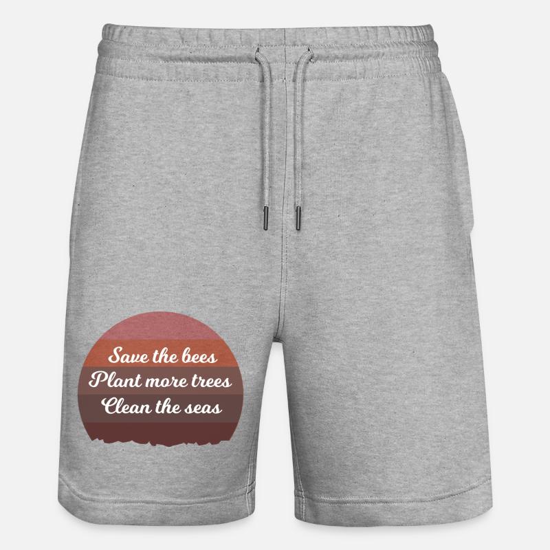 climat - Short de jogging bio TRAINER Stanley/Stella unisexe - gris chiné