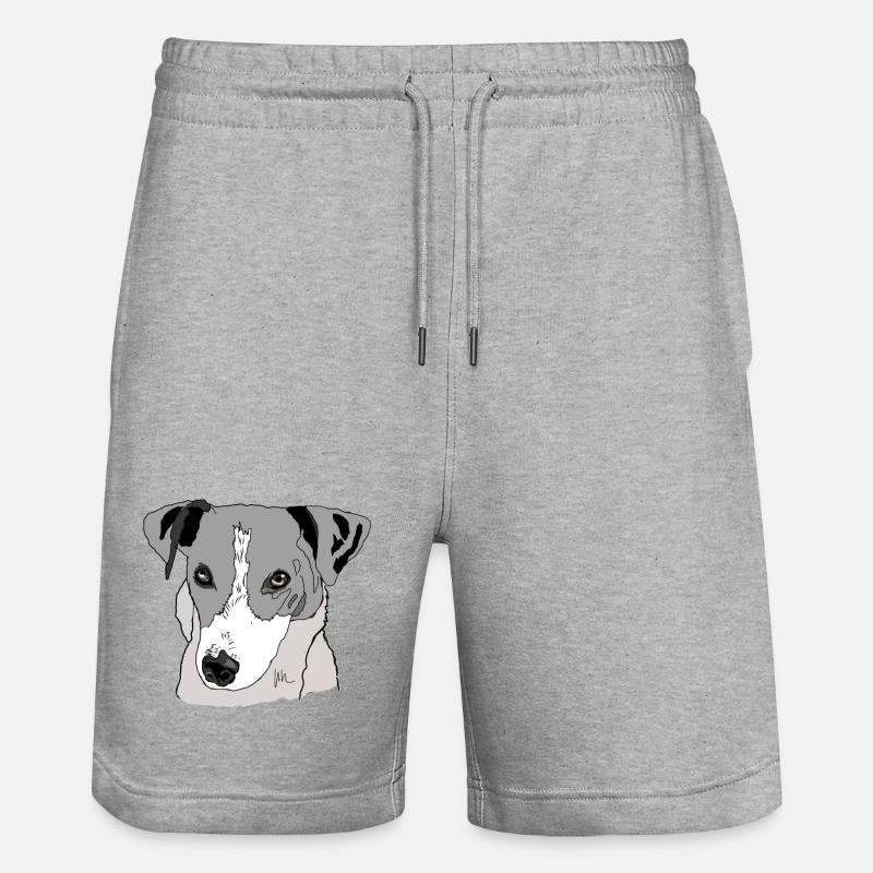 Jack Russel Terrier - Short de jogging bio TRAINER Stanley/Stella unisexe - gris chiné