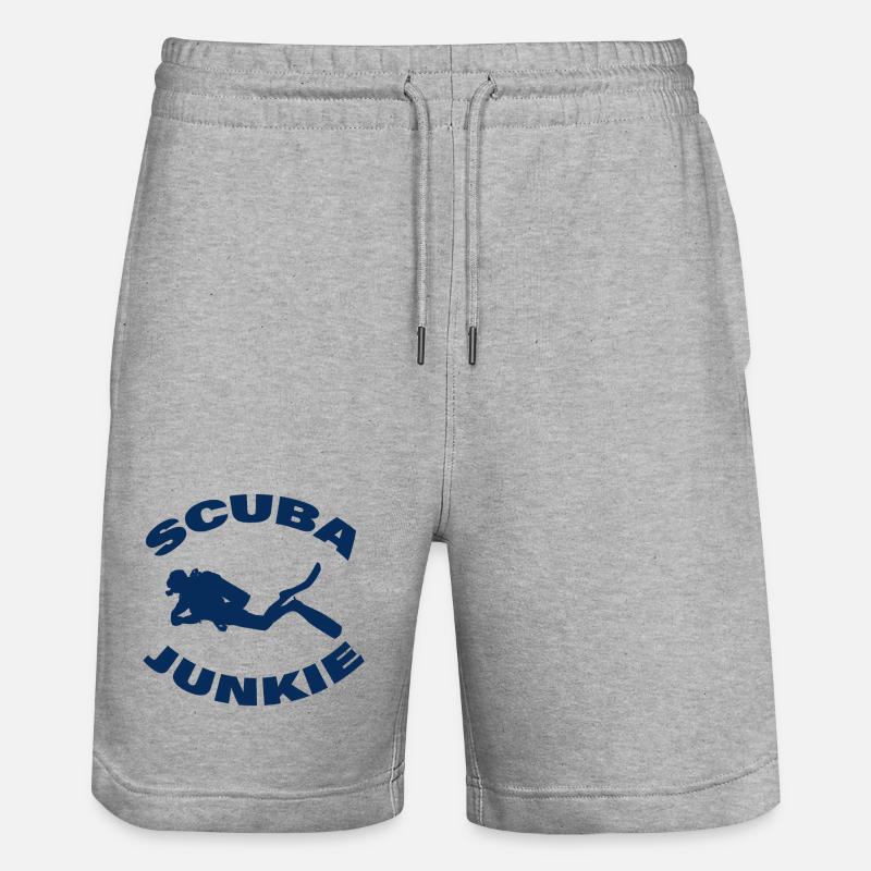 ACCRO À LA PLONGÉE SOUS-MARINE - Short de jogging bio TRAINER Stanley/Stella unisexe - gris chiné