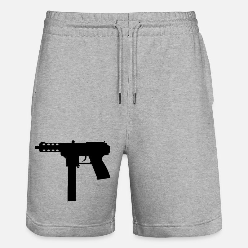 Le TEC-9 - Short de jogging bio TRAINER Stanley/Stella unisexe - gris chiné