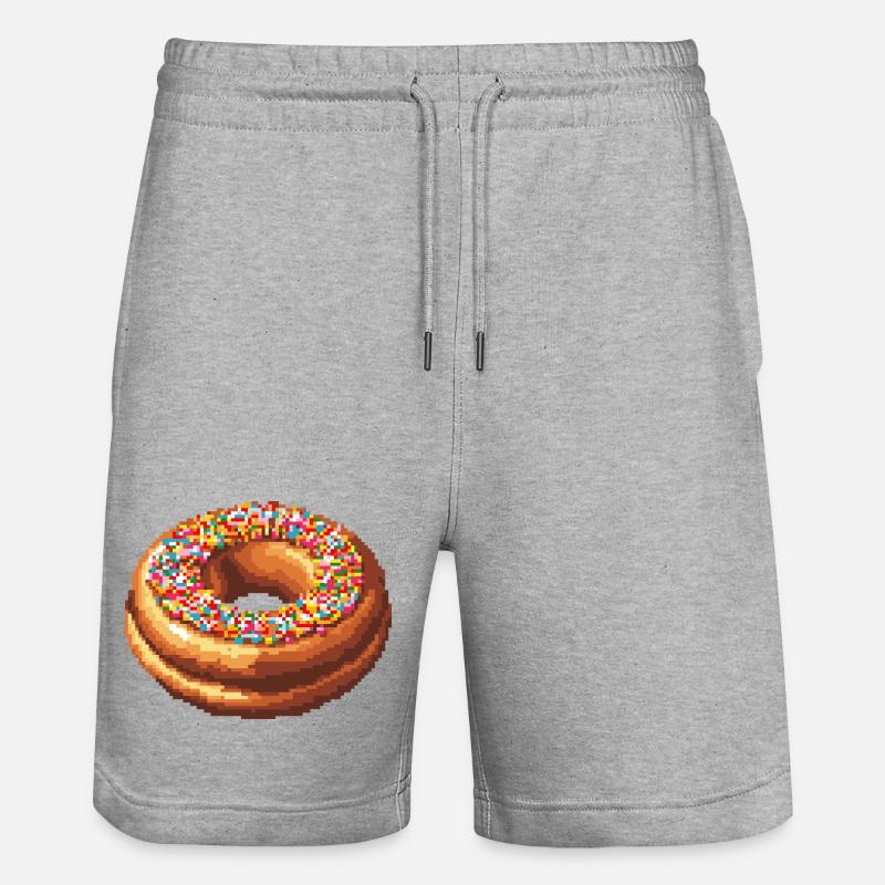 Beignet Pixel - Short de jogging bio TRAINER Stanley/Stella unisexe - gris chiné