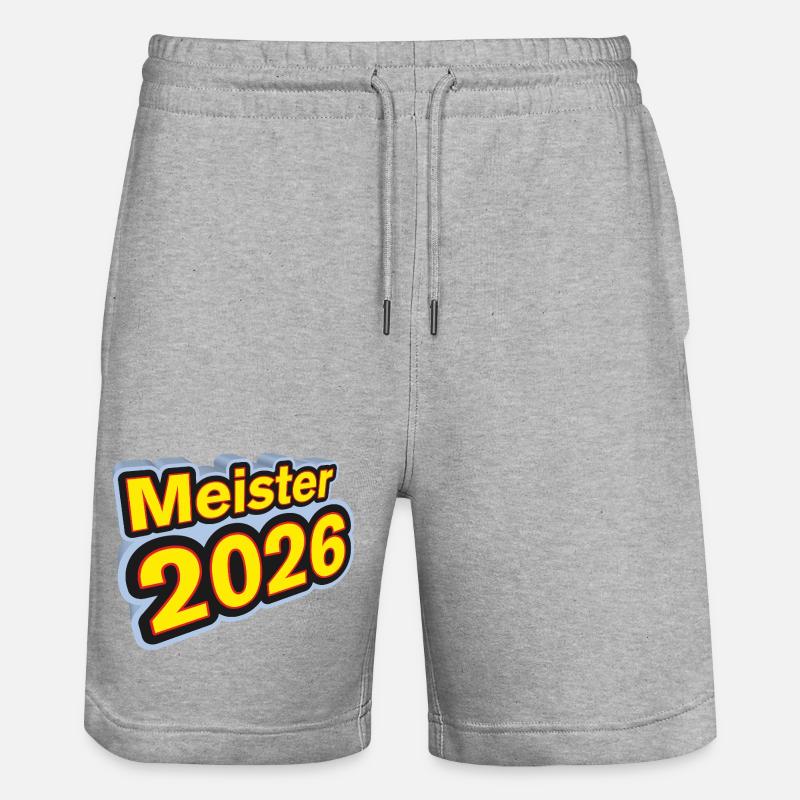 Champion 2026 Championship - Short de jogging bio TRAINER Stanley/Stella unisexe - gris chiné