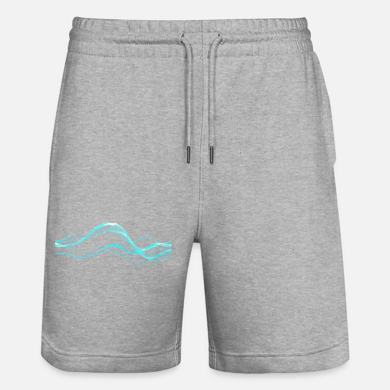 Data Overload - Stanley/Stella Unisex Bio Joggingshorts Trainer  - Grau meliert