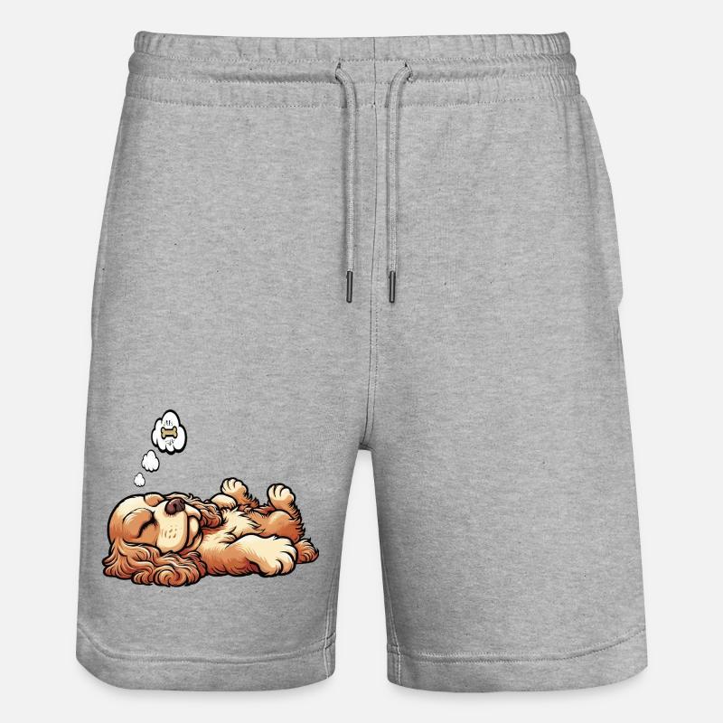 Cocker Spaniel Cockerhund Cocker Spaniel Besitzer - Stanley/Stella Unisex Bio Joggingshorts Trainer  - Grau meliert