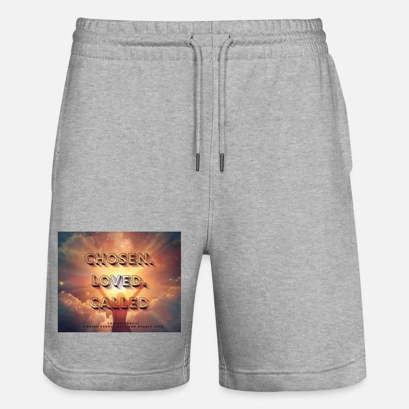 Élu Aimé Appelé - Short de jogging bio TRAINER Stanley/Stella unisexe - gris chiné