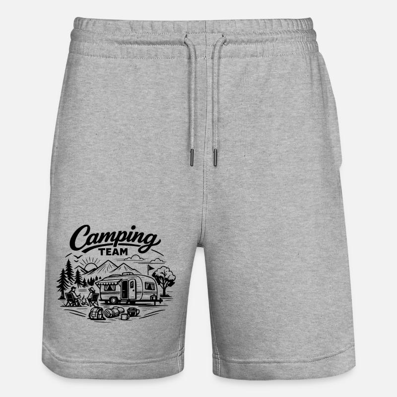 Camping Team Wagon - Short de jogging bio TRAINER Stanley/Stella unisexe - gris chiné