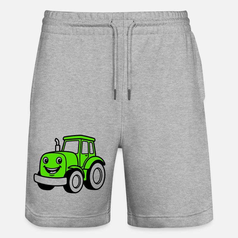 Traktorkinder - Stanley/Stella Unisex Bio Joggingshorts Trainer  - Grau meliert