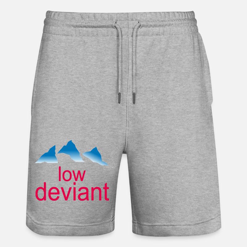 Low Deviant - Stanley/Stella Unisex Bio Joggingshorts Trainer  - Grau meliert