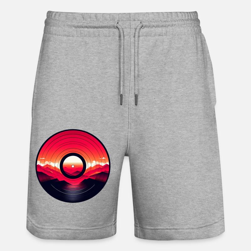 Vinyl Berg - Stanley/Stella Unisex Bio Joggingshorts Trainer  - Grau meliert