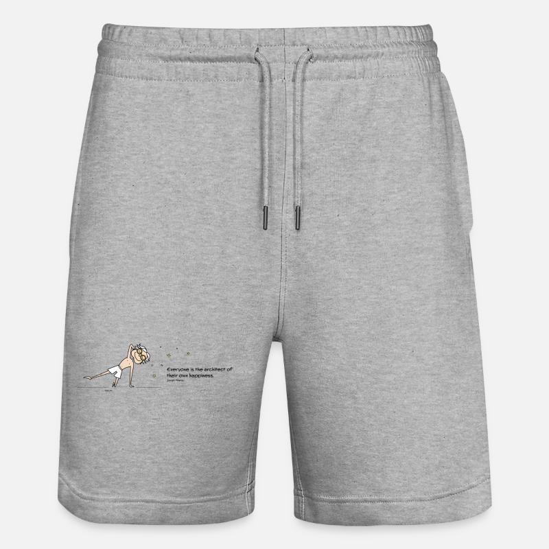 Architecte du bonheur - Short de jogging bio TRAINER Stanley/Stella unisexe - gris chiné