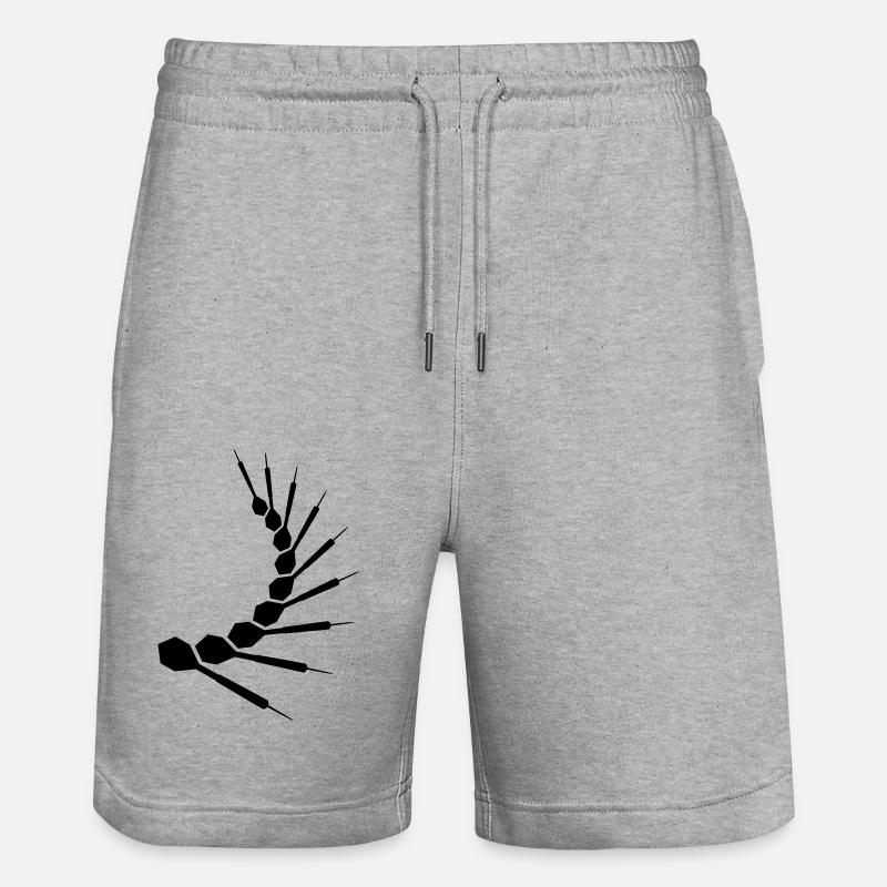 Dart Pattern - Short de jogging bio TRAINER Stanley/Stella unisexe - gris chiné