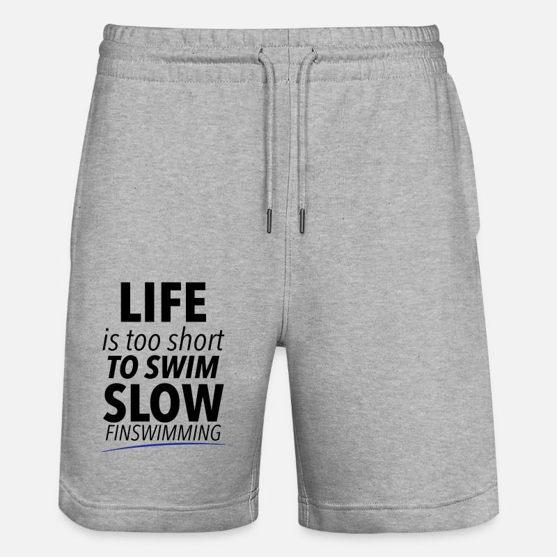 Baignade fine - Short de jogging bio TRAINER Stanley/Stella unisexe - gris chiné