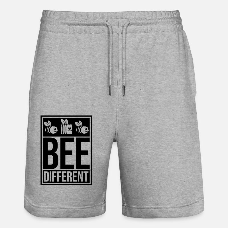 bee citation différente - Short de jogging bio TRAINER Stanley/Stella unisexe - gris chiné