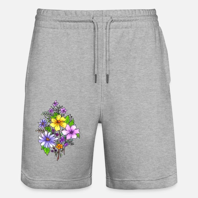 Fleur - Short de jogging bio TRAINER Stanley/Stella unisexe - gris chiné