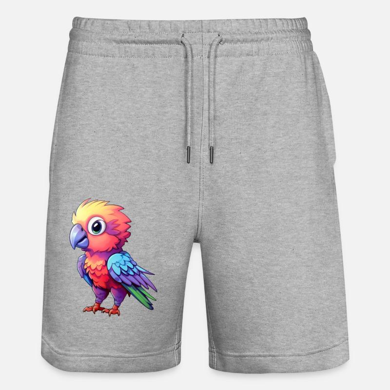 Perroquet Bébé - Short de jogging bio TRAINER Stanley/Stella unisexe - gris chiné