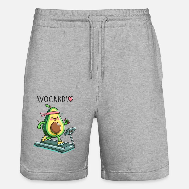 Avocardio - Short de jogging bio TRAINER Stanley/Stella unisexe - gris chiné