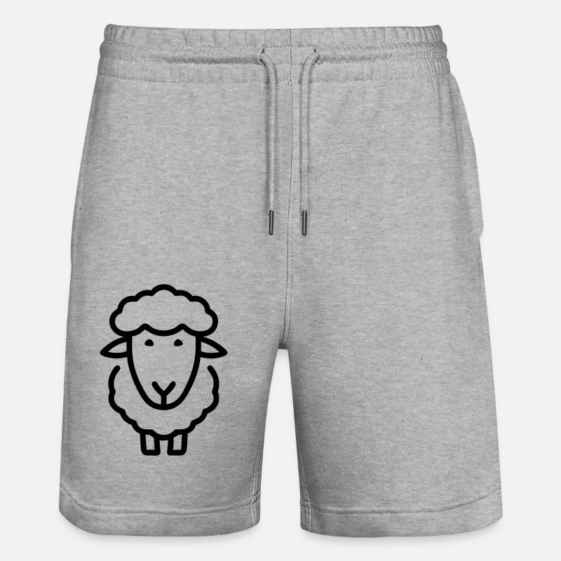 Mouton - Short de jogging bio TRAINER Stanley/Stella unisexe - gris chiné