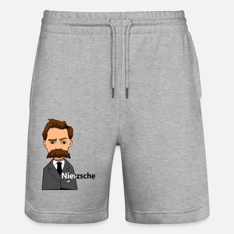 Nietzsche - Short de jogging bio TRAINER Stanley/Stella unisexe - gris chiné