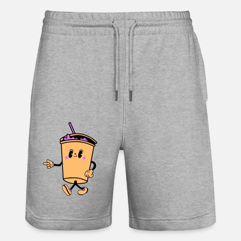 Boisson Dessin Animé - Short de jogging bio TRAINER Stanley/Stella unisexe - gris chiné