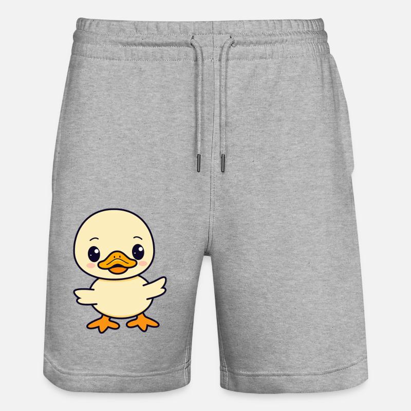 Caneton - Short de jogging bio TRAINER Stanley/Stella unisexe - gris chiné