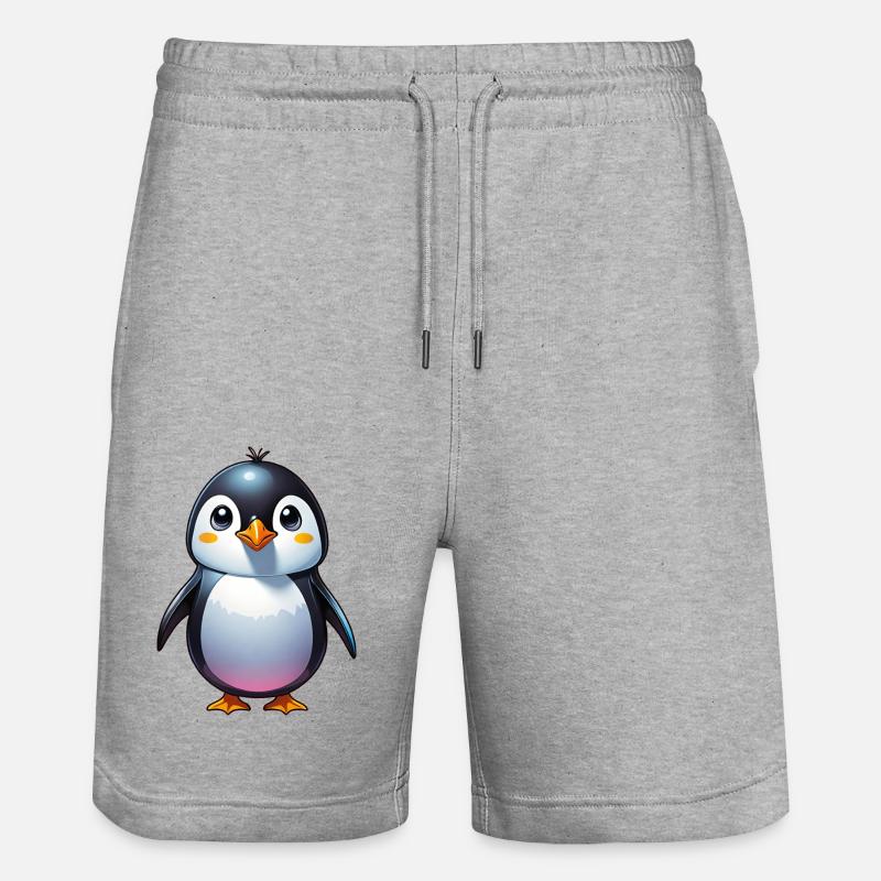 Pingouin - Short de jogging bio TRAINER Stanley/Stella unisexe - gris chiné