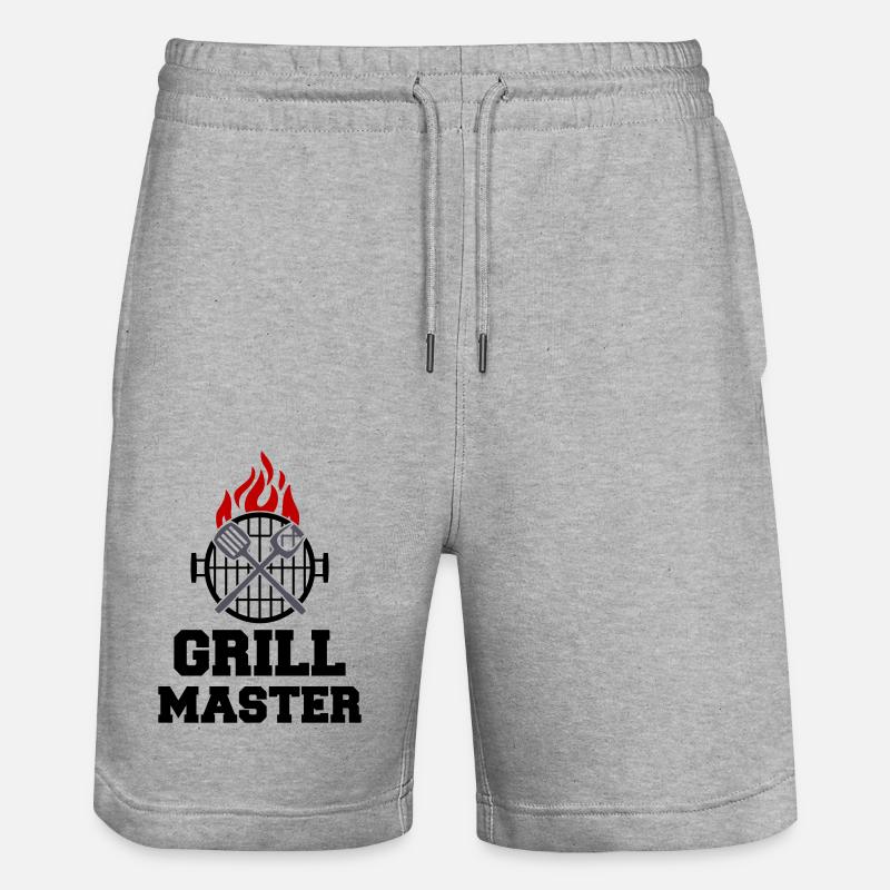 Grill Master BBQ - Short de jogging bio TRAINER Stanley/Stella unisexe - gris chiné
