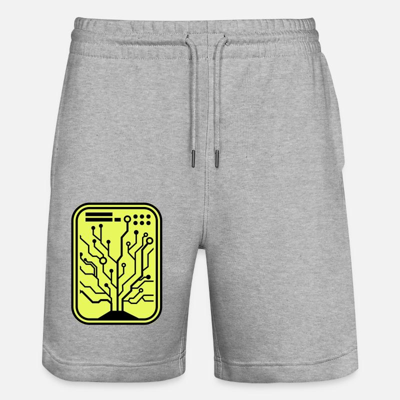 Micro-puce - Short de jogging bio TRAINER Stanley/Stella unisexe - gris chiné