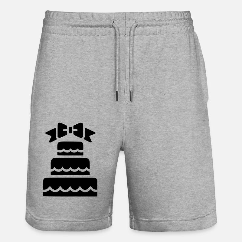 Gateau de mariage - Short de jogging bio TRAINER Stanley/Stella unisexe - gris chiné
