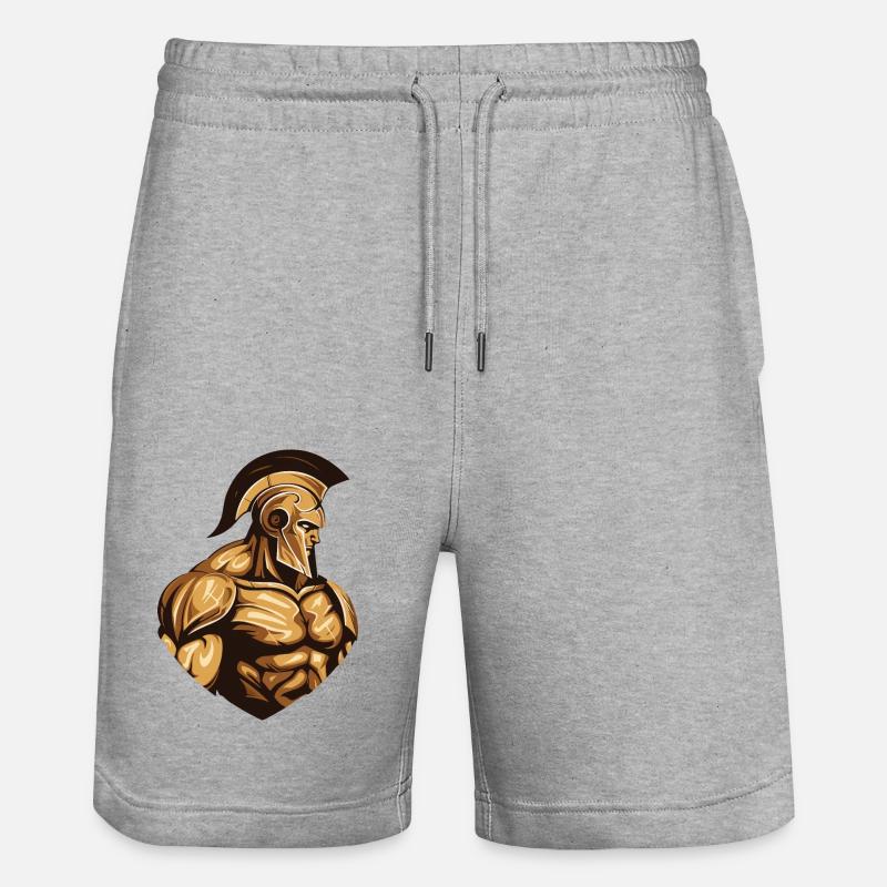 Gymnase d’entraînement Spartan - Short de jogging bio TRAINER Stanley/Stella unisexe - gris chiné