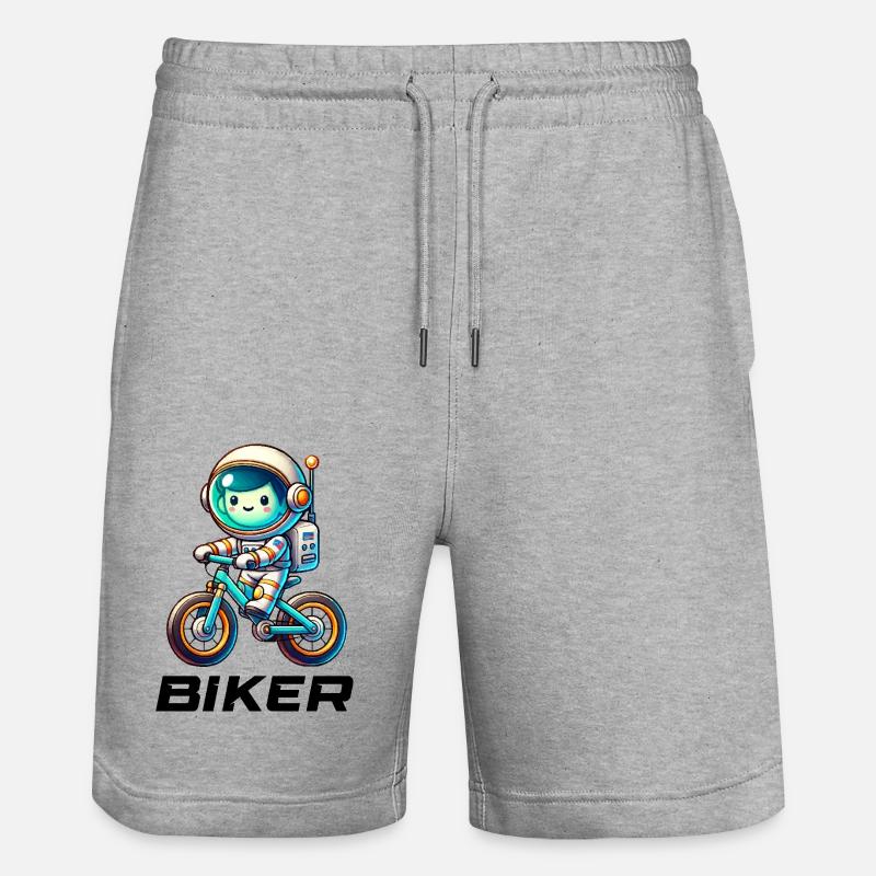 Astronaute Bike Biker - Short de jogging bio TRAINER Stanley/Stella unisexe - gris chiné