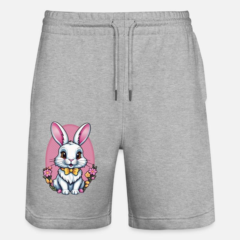 Lapin - Short de jogging bio TRAINER Stanley/Stella unisexe - gris chiné