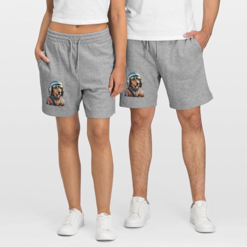 Teckel de l’espace | Chien dans l’espace Short de jogging bio TRAINER Stanley/Stella unisexe