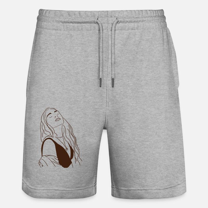 Soulfeelyou - Short de jogging bio TRAINER Stanley/Stella unisexe - gris chiné