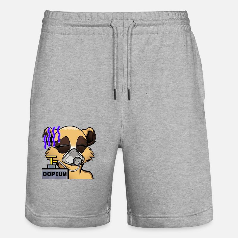 Suricate « Copium » - Short de jogging bio TRAINER Stanley/Stella unisexe - gris chiné