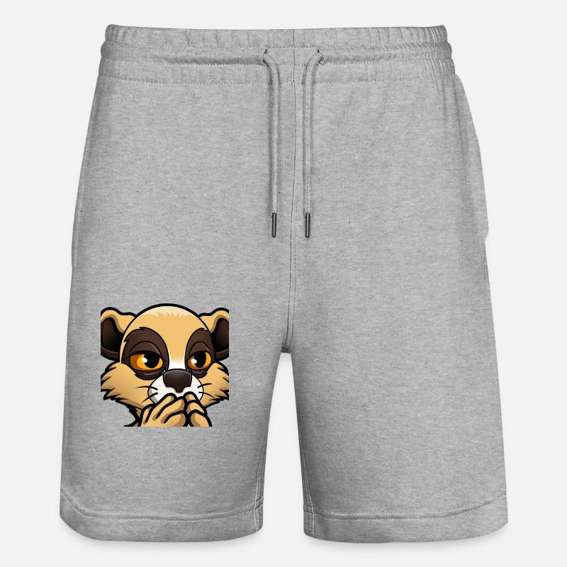 Suricate choqué - Short de jogging bio TRAINER Stanley/Stella unisexe - gris chiné