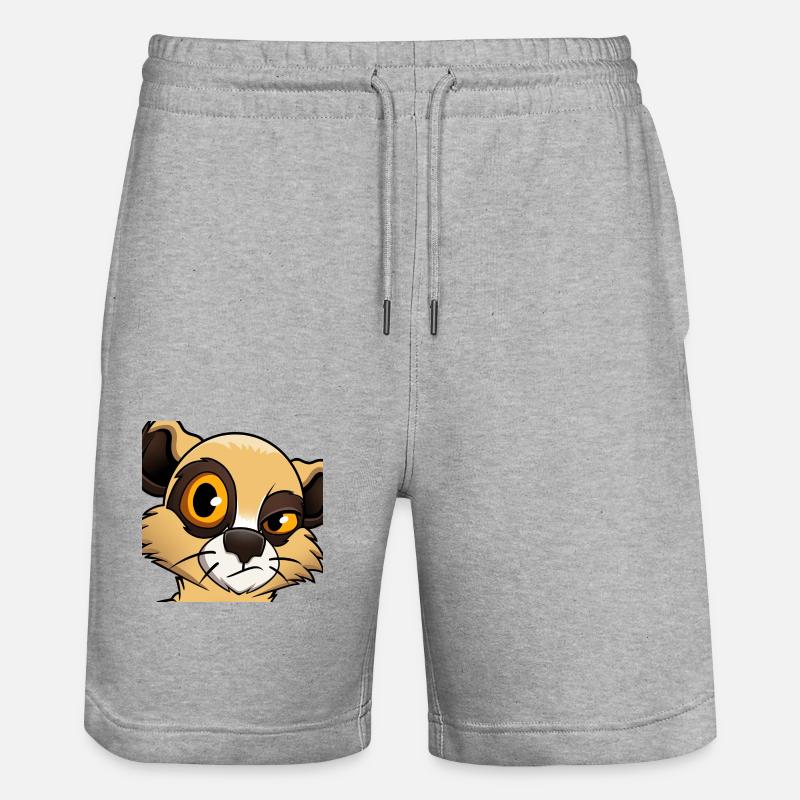 Suricate « Pas impressionné » - Short de jogging bio TRAINER Stanley/Stella unisexe - gris chiné