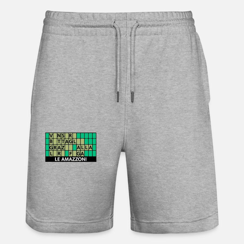 Das Glücksrad - Stanley/Stella Unisex Bio Joggingshorts Trainer  - Grau meliert