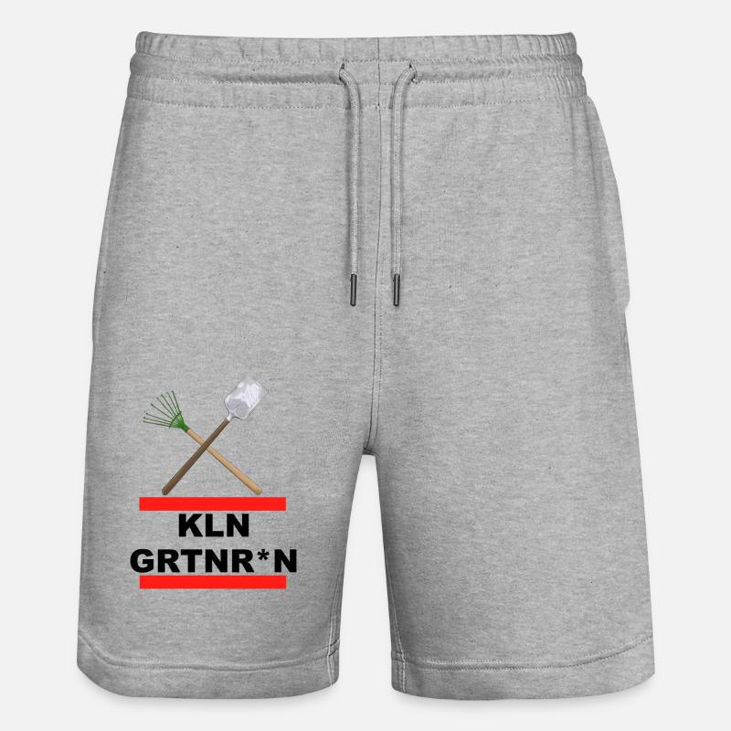Kleingarten - Kleingärtner*in - Stanley/Stella Unisex Bio Joggingshorts Trainer  - Grau meliert