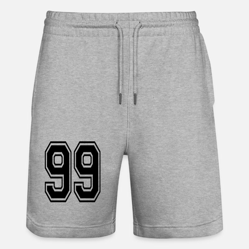 99 - Short de jogging bio TRAINER Stanley/Stella unisexe - gris chiné