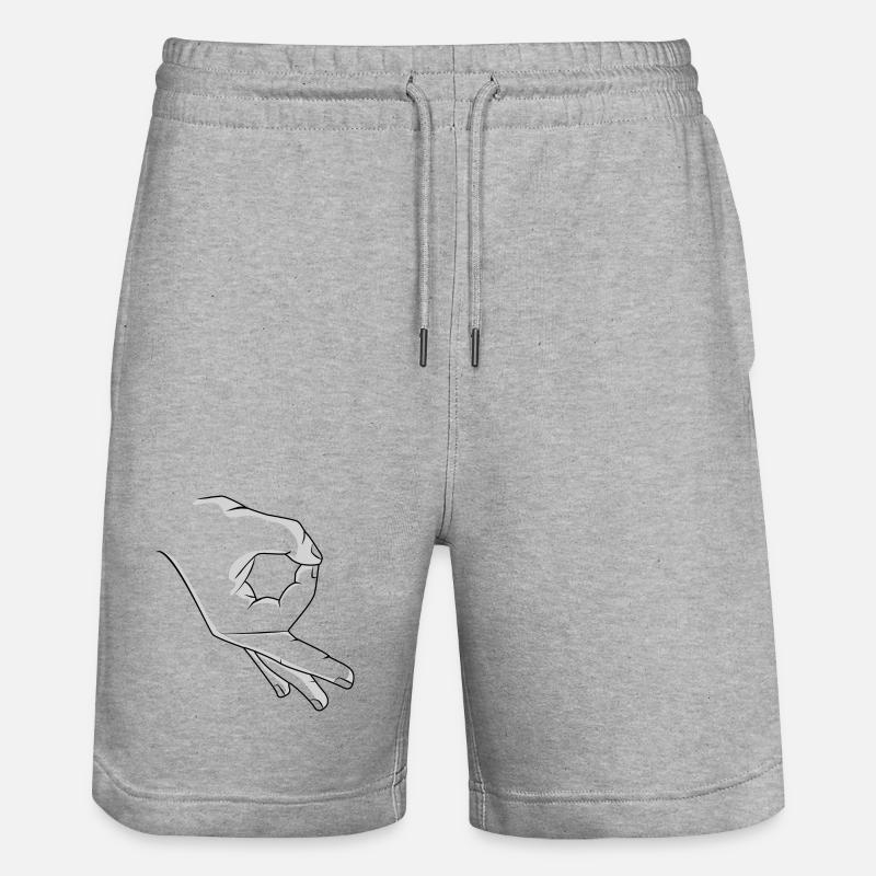 main de troll - Short de jogging bio TRAINER Stanley/Stella unisexe - gris chiné