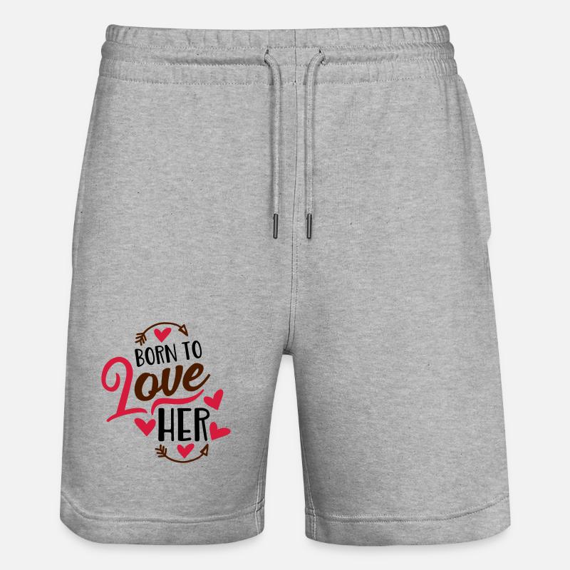 amour - Short de jogging bio TRAINER Stanley/Stella unisexe - gris chiné