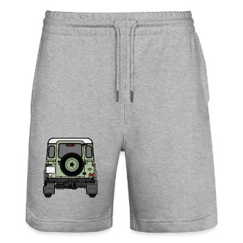 Verteidiger - Hinten - Stanley/Stella Unisex Bio Joggingshorts Trainer  - Grau meliert - Vorne - Nik (191cm) & Marisol (170cm)