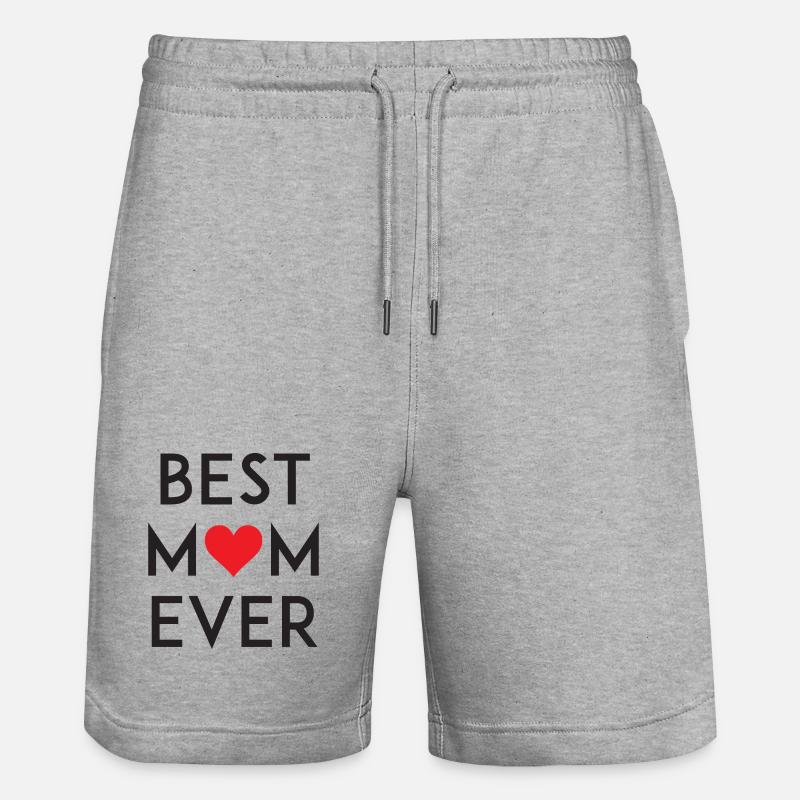 Best Mom Ever - Short de jogging bio TRAINER Stanley/Stella unisexe - gris chiné